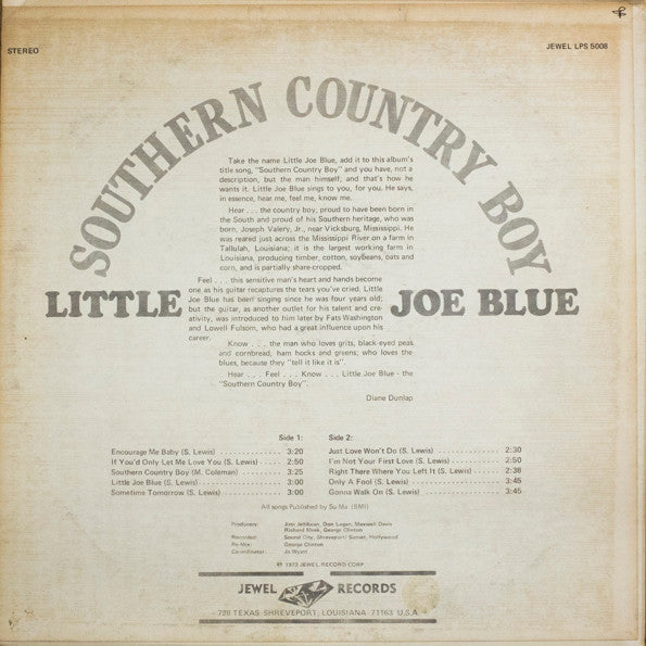 Release: Southern Country Boy-Vinyl-US-1972-LPS 5008-5316992