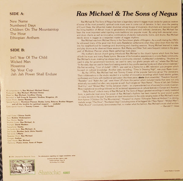 Master Release: Rally Round by Ras Michael & The Sons Of Negus