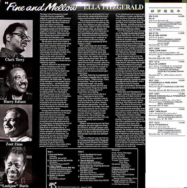 Release: Fine And Mellow-Vinyl-Japan-1979-MTF 1113-7162893