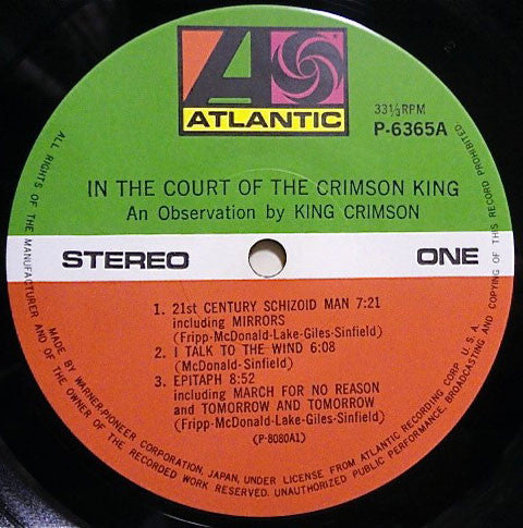 In The Court Of The Crimson King