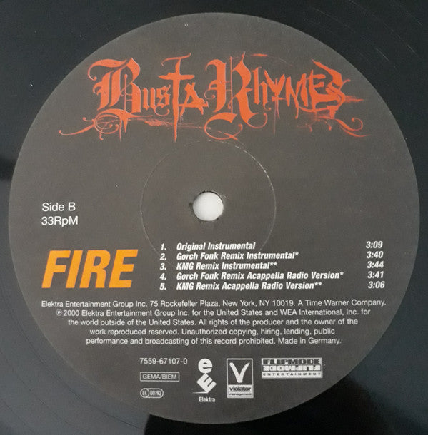 Master Release: Fire by Busta Rhymes