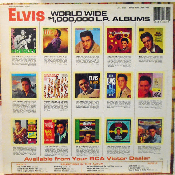Release: Elvis For Everyone!-Vinyl-US-1982-AYL1-4232-4558146