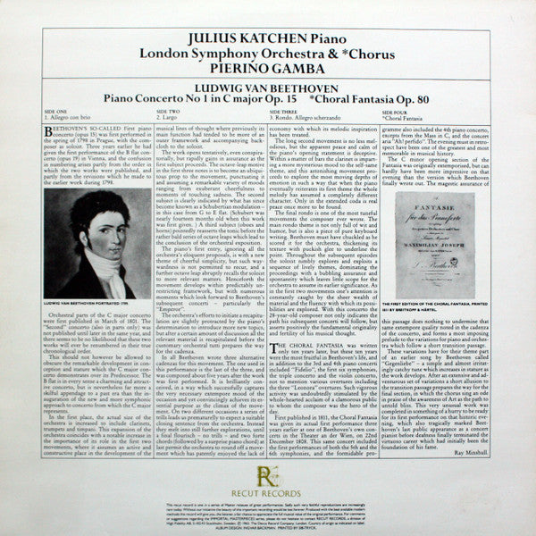 Release: Piano Concerto No. 1 / Choral Fantasy-Vinyl-Sweden-1987-REC 03A-03B-6929494