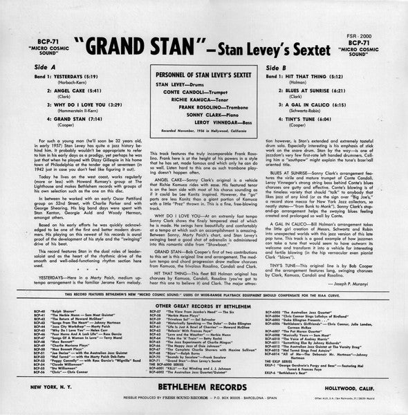 Master Release: Grand Stan by Stan Levey