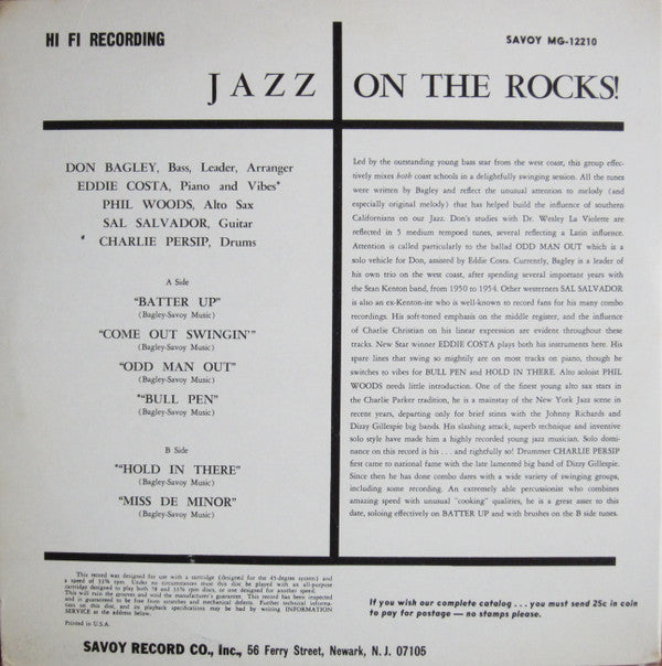 Release: Jazz On The Rocks-Vinyl-US-None-MG 12210-7418320