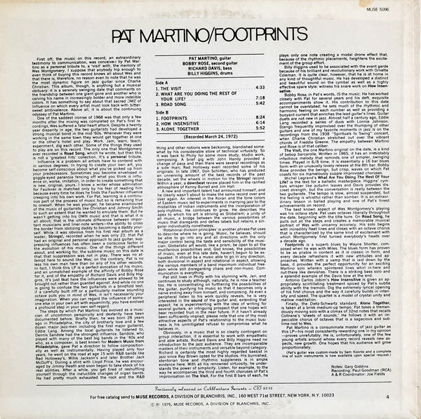 Master Release: The Visit! by Pat Martino