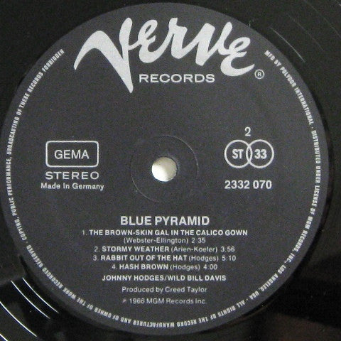 Master Release: Blue Pyramid by Johnny Hodges