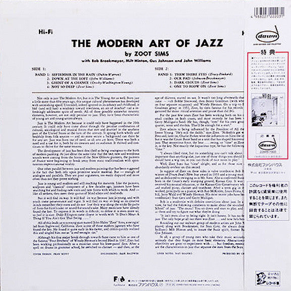 Release: The Modern Art Of Jazz-Vinyl-Japan-None-22WB-7003-6174218