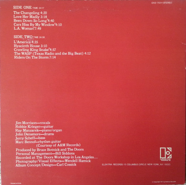 Release: L.A. Woman-Vinyl-US-1979-EKS-75011-4344375