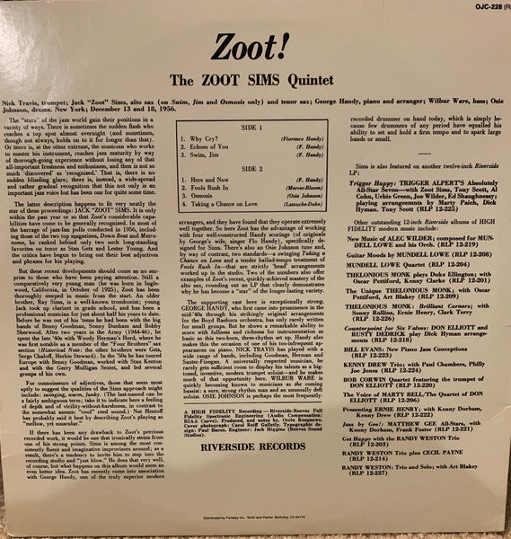 Release: Zoot!-Vinyl-US-1986-OJC-228, RLP-228-3358803