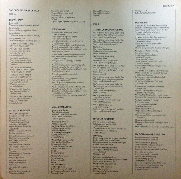 360 Degrees Of Billy Paul
