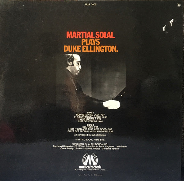Plays Duke Ellington