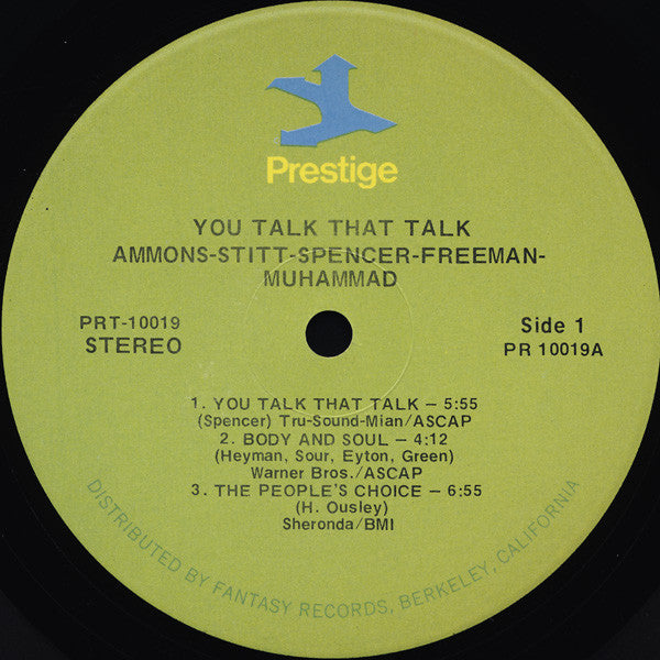 Release: You Talk That Talk!-Vinyl-US-1971-PR 10019, PRT-10019-8035360