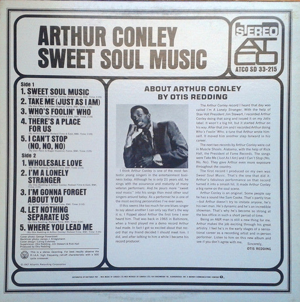 Master Release: Sweet Soul Music by Arthur Conley