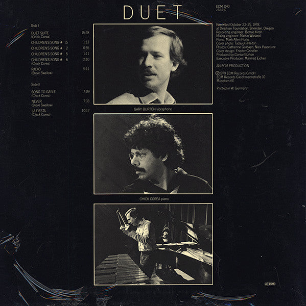 Release: Duet-Vinyl-Germany-1979-ECM 1140, 2301 140-1007851