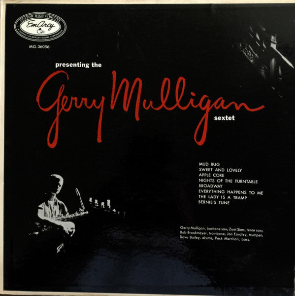Release: Presenting The Gerry Mulligan Sextet-Vinyl-US-1955-MG 36056, MG-36056, MG36056-2218945