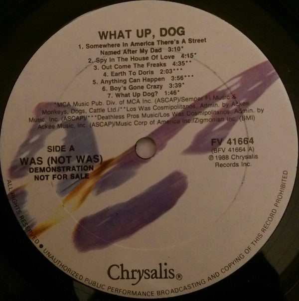 Master Release: What Up, Dog? by Was (Not Was)