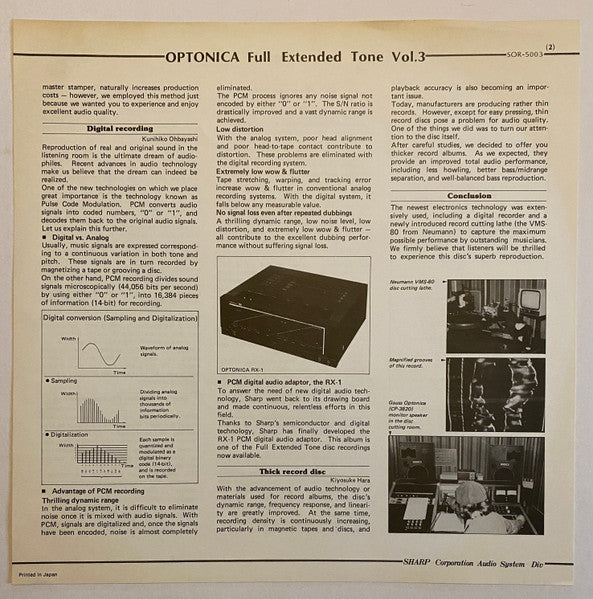Optonica -  Full Extended Tone Vol. 3