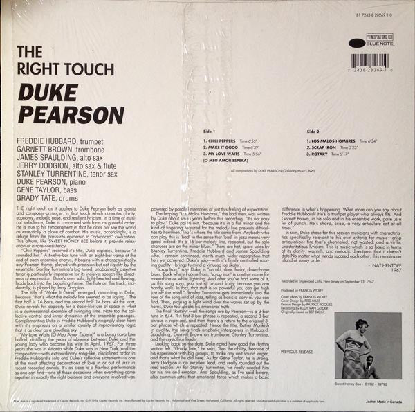 Release: The Right Touch-Vinyl-US-1994-B1 7243 8 28269 1 0-3340142
