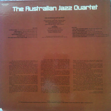 Release: The Australian Jazz Quartet-Vinyl-US-1976-BCP-6002-3946773