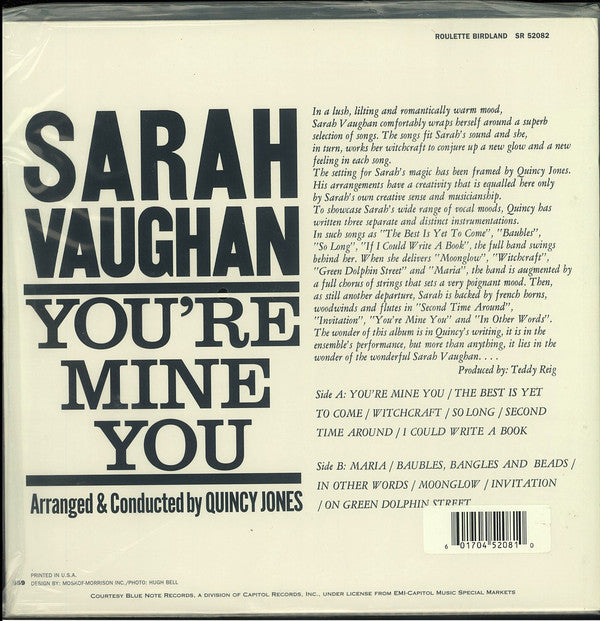 Release: You're Mine You-Vinyl-US-2001-SR 52082, SR 52082-8889794