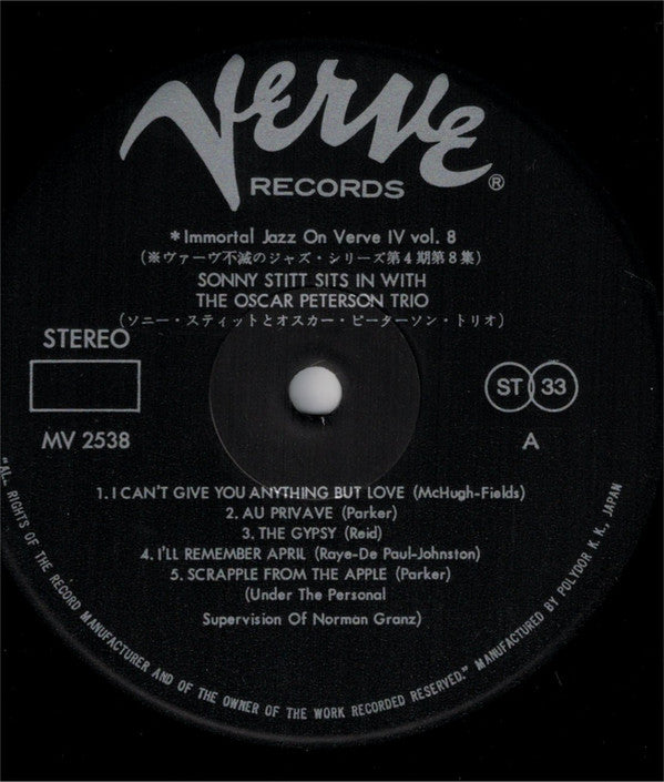 Sonny Stitt Sits In With The Oscar Peterson Trio