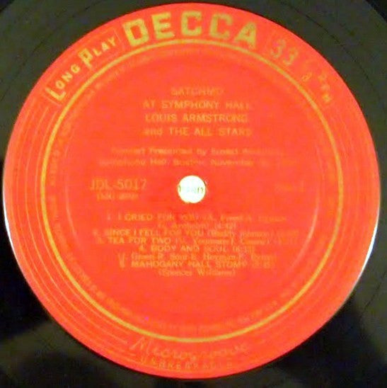 Release: Satchmo At Symphony Hall Vol.2-Vinyl-Japan-None-JDL-5017-9926865