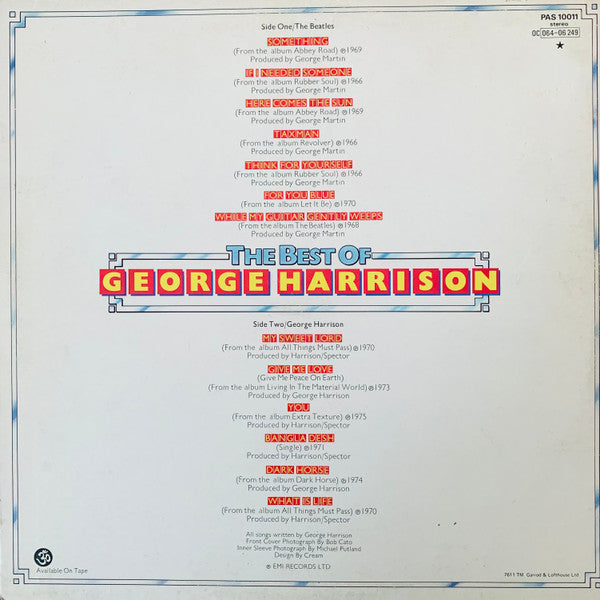 Release: The Best Of George Harrison-Vinyl-UK-1976-PAS 10011, 0C 064-06 249-1423535