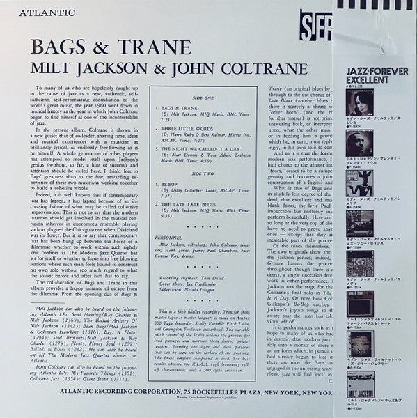 Release: Bags & Trane-Vinyl-Japan-1977-P-7552A-6411370