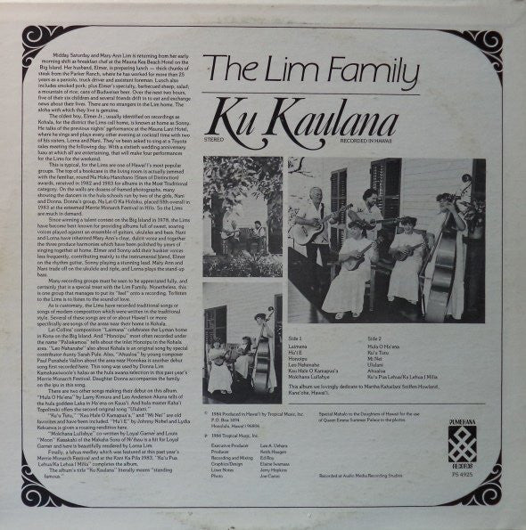 Master Release: Ku Kaulana by The Lim Family