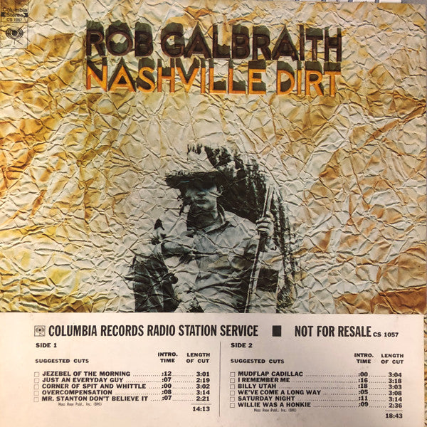 Master Release: Nashville Dirt by Rob Galbraith