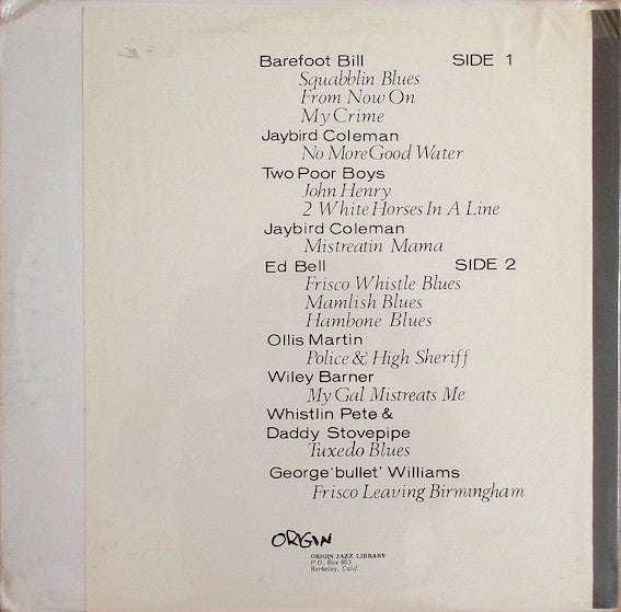 Release: Alabama Country 1927-1931-Vinyl-US-None-OJL-14-8767067