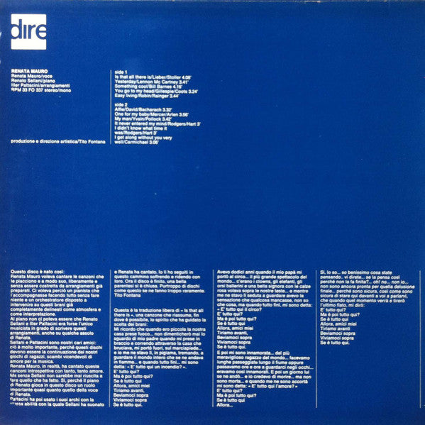 Release: Avrei Potuto Non Fare Questo Disco, Certo, Ma Forse Sarei Morta-Vinyl-Italy-1971-FO 337-9489921