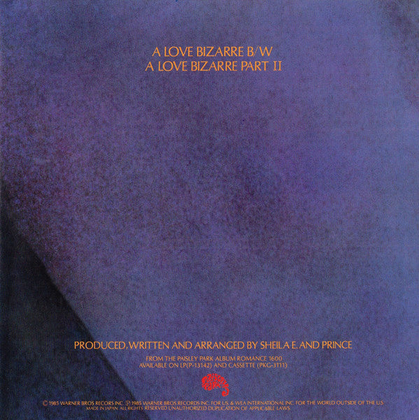 Release: A Love Bizarre-Vinyl-Japan-1985-P-2030-3021345