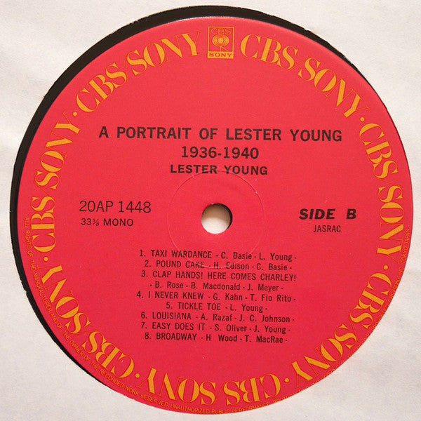 A Portrait Of Lester Young 1936-1940