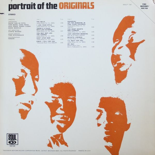 Master Release: Portrait Of The Originals by The Originals