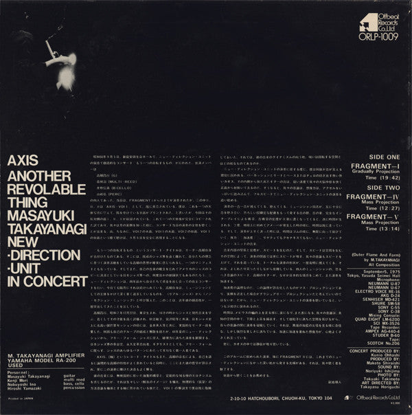 Release: Axis Another Revolable Thing Part 2-Vinyl-Japan-1975-ORLP-1009-3669290