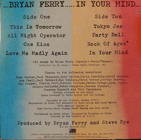 Release: In Your Mind-Vinyl-US-1977-SD 18216-8578919