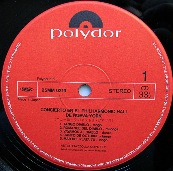 Concierto En El Philharmonic Hall De Nueva York