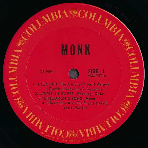 Release: Monk.-Vinyl-US-1970-CS 9091-1751204