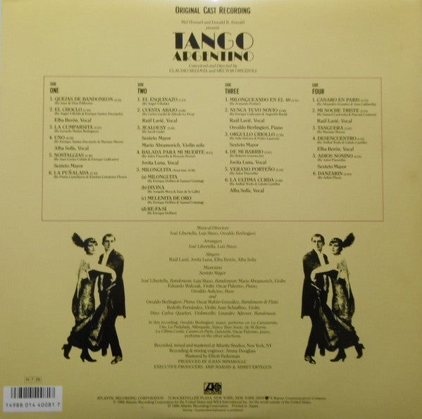 Master Release: Tango Argentino - Original Cast Recording by Claudio Segovia