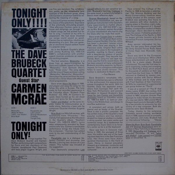 Release: Tonight Only!-Vinyl-Japan-1979-20AP 1429-9000654