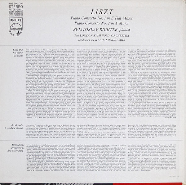 Master Release: Piano Concerto No. 1 In E Flat / Piano Concerto No. 2 In A by Sviatoslav Richter