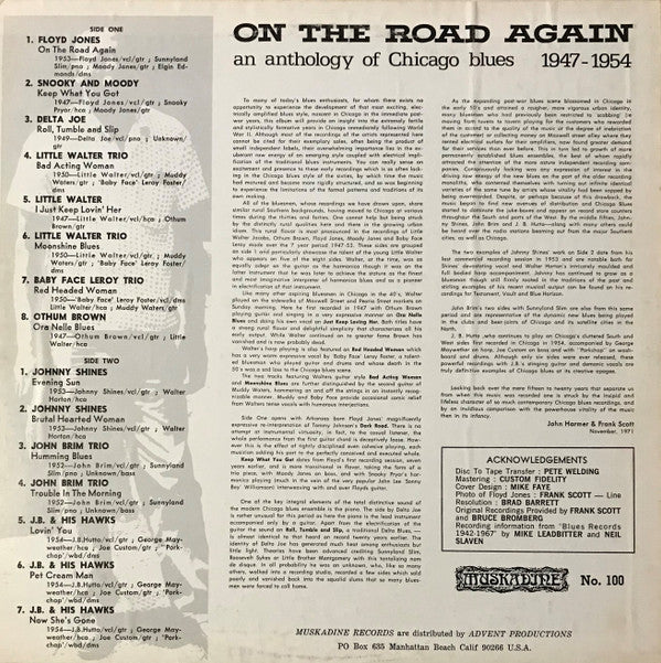Master Release: On The Road Again An Anthology Of Chicago Blues 1947-1954 by Various