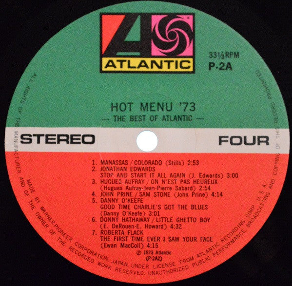 Hot Menu '73  -The Best Of Warner/Reprise/Atlantic