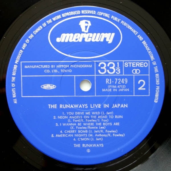 Live In Japan = ライブ！ ザ・ランナウェイズ・イン・ジャパン