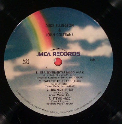 Release: Duke Ellington & John Coltrane-Vinyl-US-1980-A-30-6463694