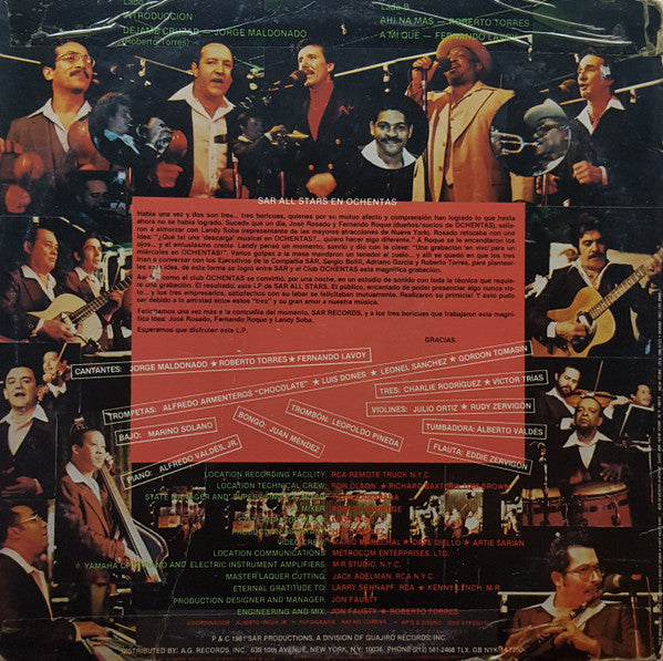Master Release: Recorded Live In Club Ochentas - Album 1 by SAR All Stars