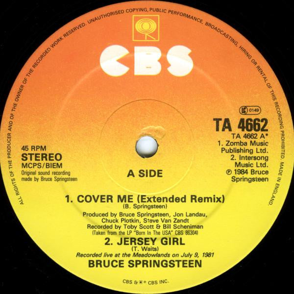 Release: Cover Me-Vinyl-UK-1984-TA 4662-1859485