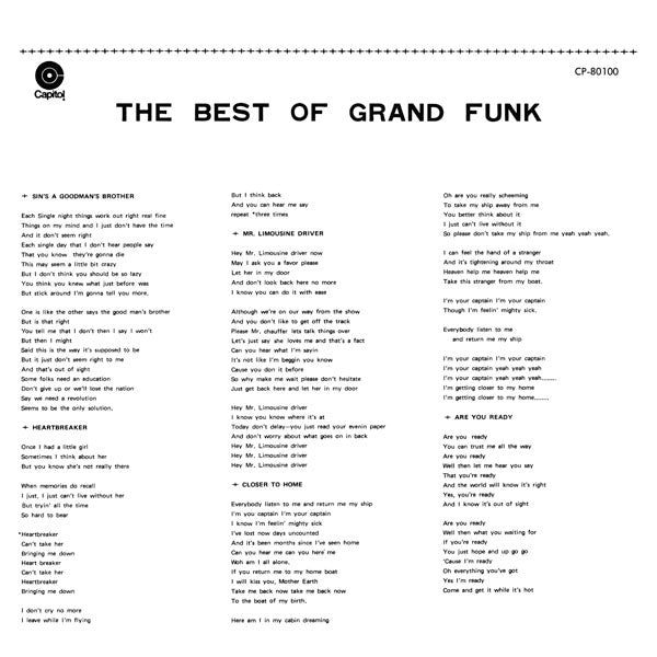 The Best Of Grand Funk